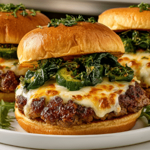 Poblano Smash Burgers with Pepperjack Cheese
