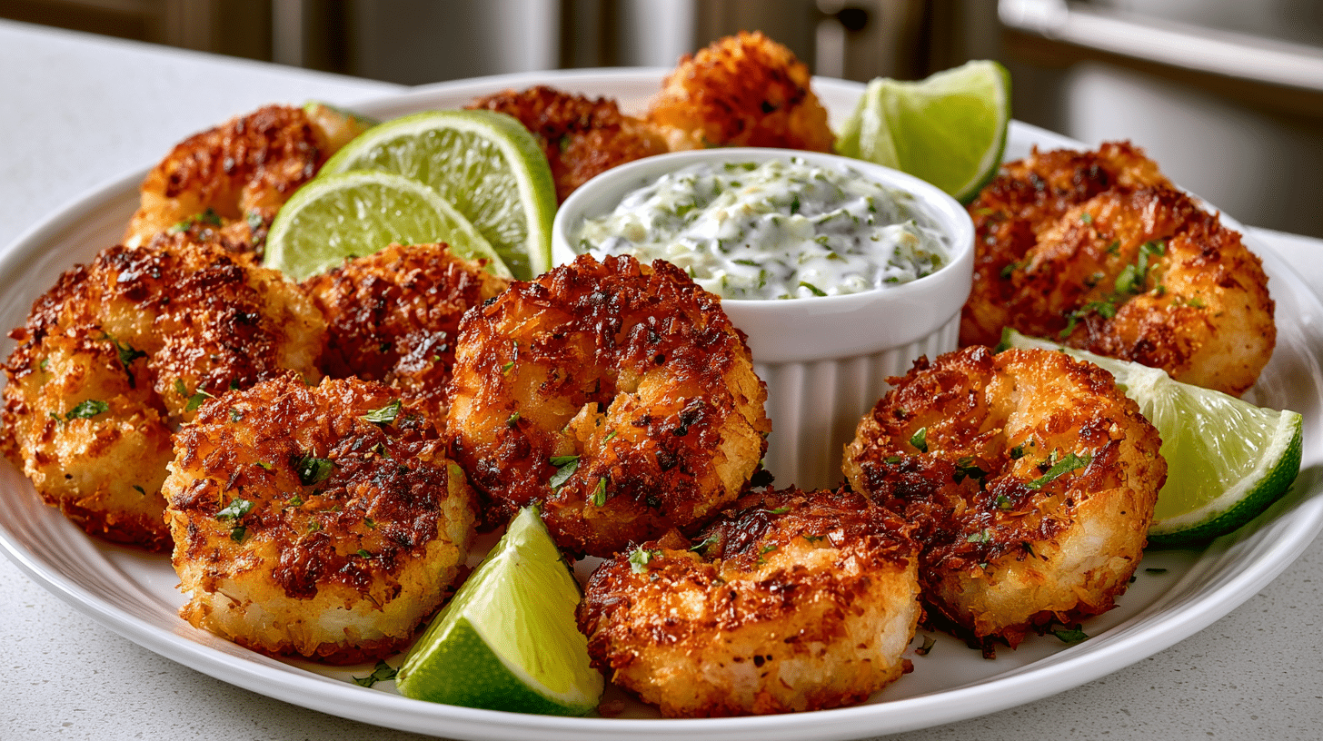 Coconut Shrimp with Lima Aioli